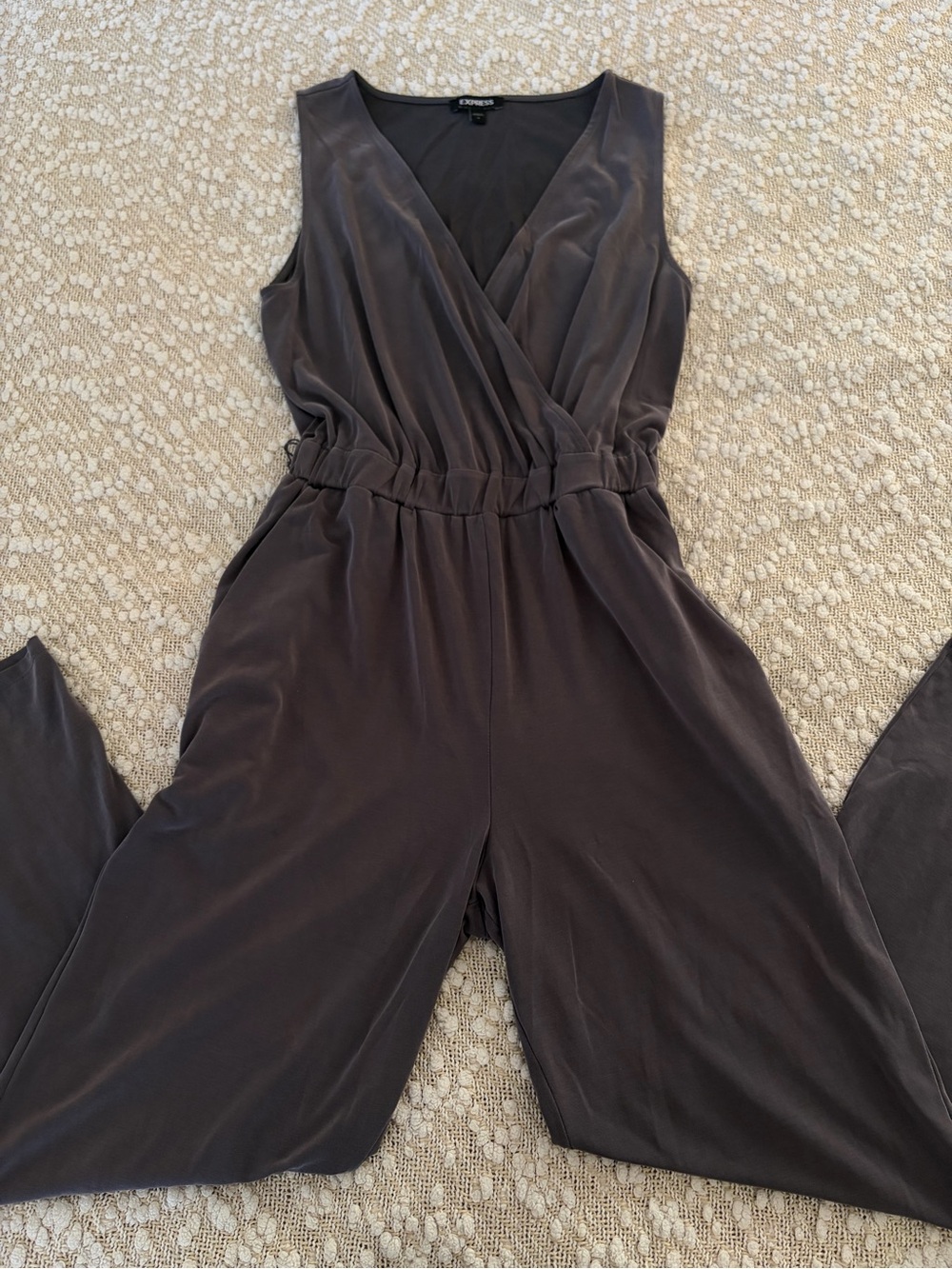 Express Sleeveless Jumpsuit in Grey